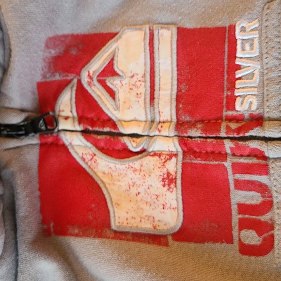 Quicksilver grey zip up hoodie - Picture 4 of 4